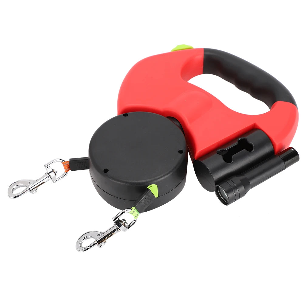 LED Retractable Dog Leash | Automatic Extendable Traction Rope with LED Light