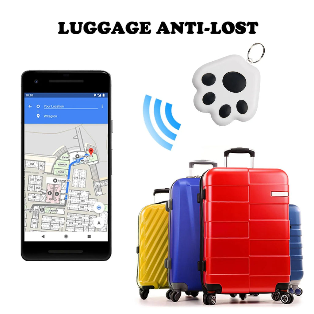 Dog Paw GPS Tracker | Bluetooth Anti-Lost Locator for Pets, Cats & Dogs